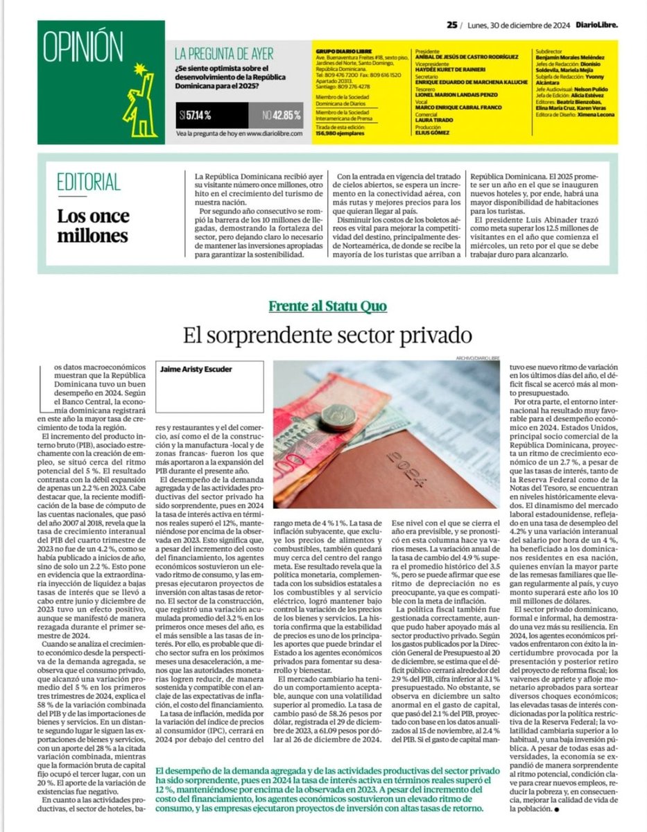 A propósito del análisis de <a href="/AristyEscuder/">Jaime Aristy Escuder</a> sobre la economía 2024, destaco un detalle clave: los subsidios a combustibles que hemos gestionado en <a href="/MIC_RD/">Ministerio de Industria, Comercio y Mipymes</a> bajo el liderazgo de <a href="/itobisono/">Ito Bisonó</a> han sido esenciales para mantener la estabilidad y proteger a las familias dominicanas.
