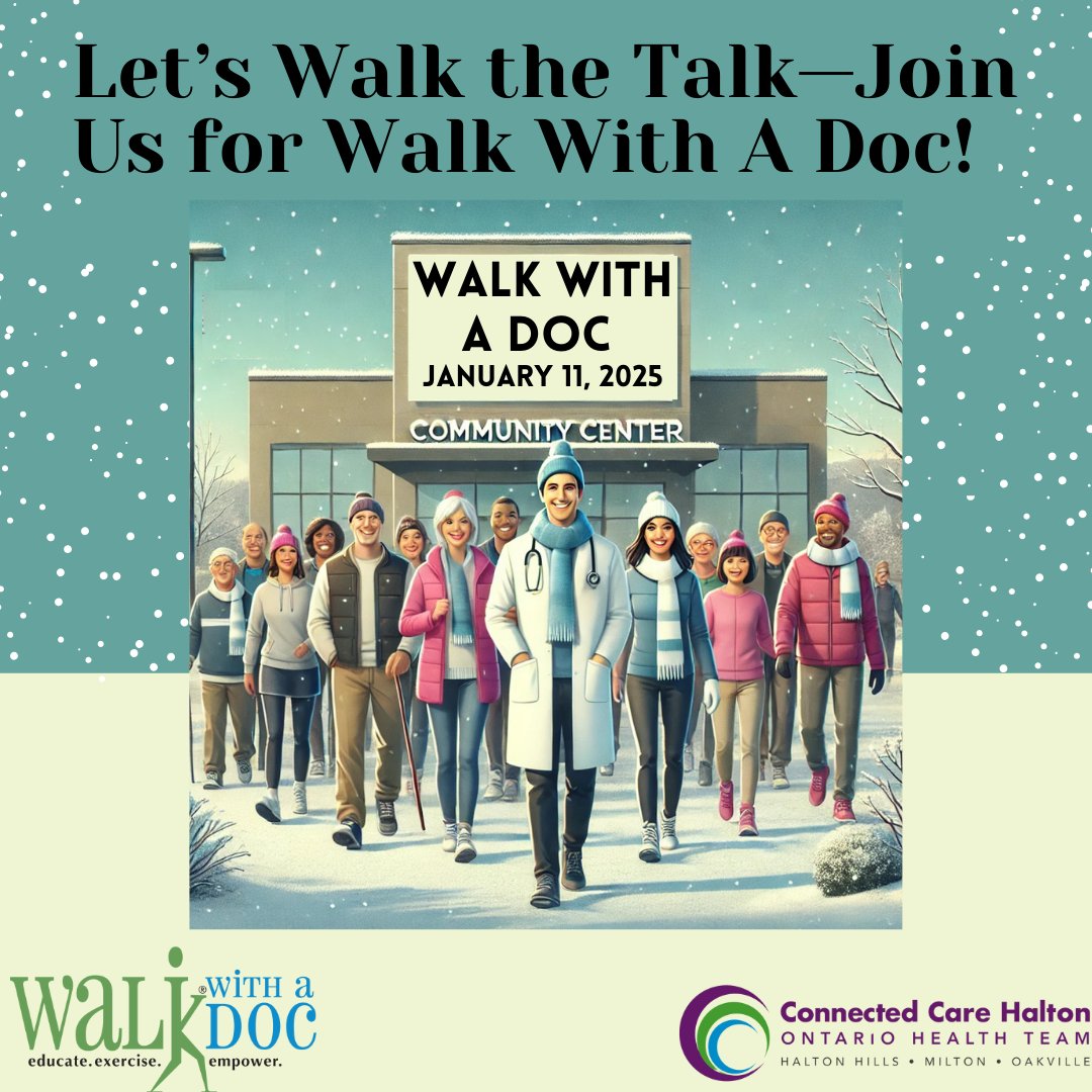 👟 Let’s walk into 2024 together!  Join our #WalkWithADoc on Jan 11 at 10 AM, Trafalgar Park Community Centre. Learn, connect, and move toward better health! 📷 👩‍⚕️