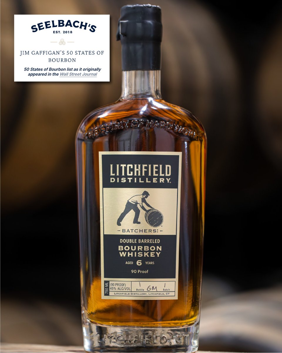 We were thrilled to learn that <a href="/JimGaffigan/">Jim Gaffigan</a> picked our 6-Year Double-Barreled Bourbon as his top #whiskey for #Connecticut, as featured in Seelbach's "50 States of Bourbon" blog. Cheers to Jim and the folks at Seelbach's for the shout out! #spiritofhardwork
