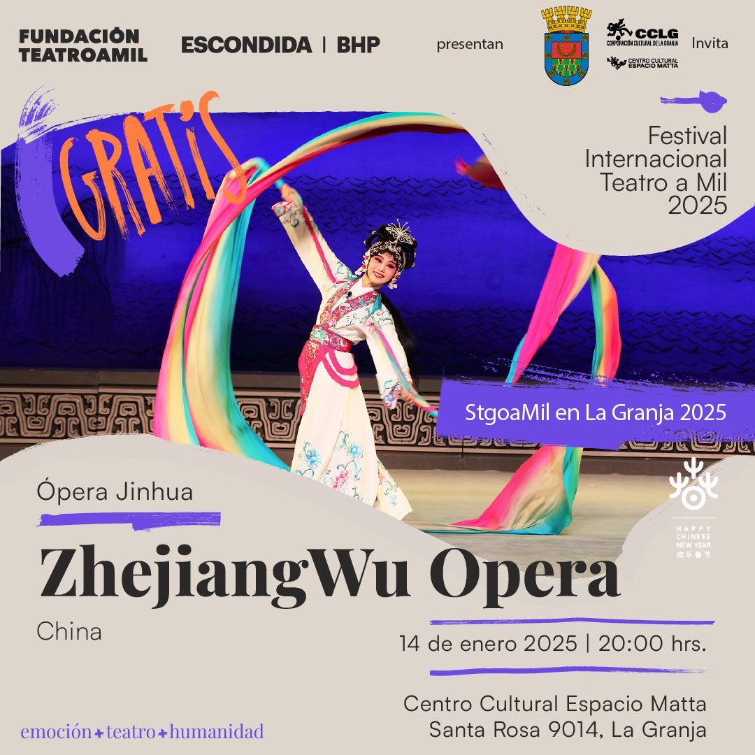 [TEATROAMIL 🎭] Se vine un nuevo año y en la Corporación Cultural de La  Granja tenemos preparados los mejores panoramas culturales  para todas y todos nuestros vecinos 🙌🏻. 

Desliza la imagen y podrás conocer toda la programación para nuestra comuna ▶️