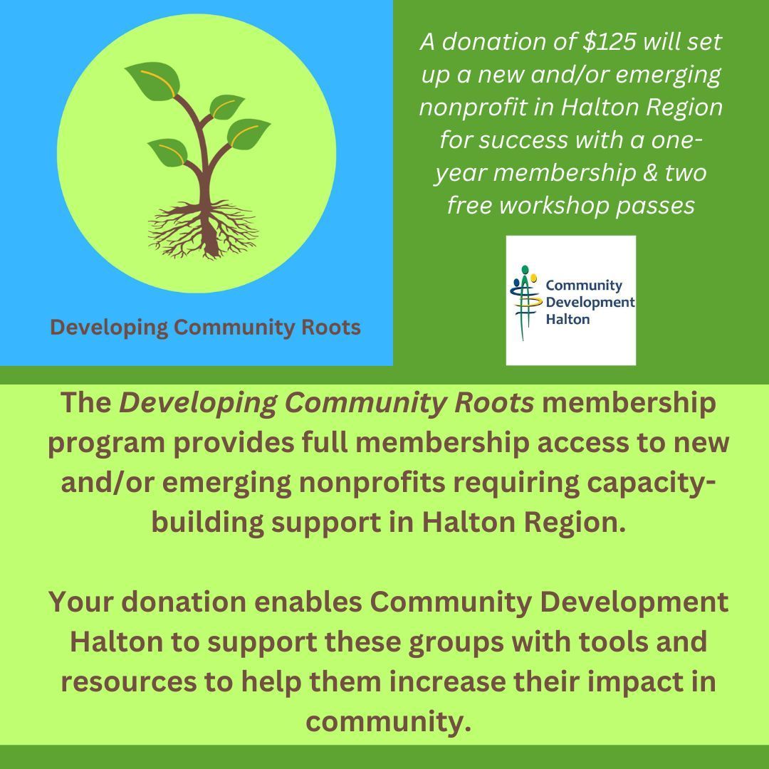 Want to make a difference for a new grassroots group in 2025? Donate to our Developing Community Roots membership program! Make your donation on-line through CanadaHelps at buff.ly/4fFsHgn. Tax receipts provided.