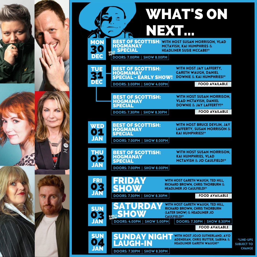 Our Hogmanay specials this week are selling out fast - grab your tickets before it's too late!
thestand.co.uk/whats-on/edinb…