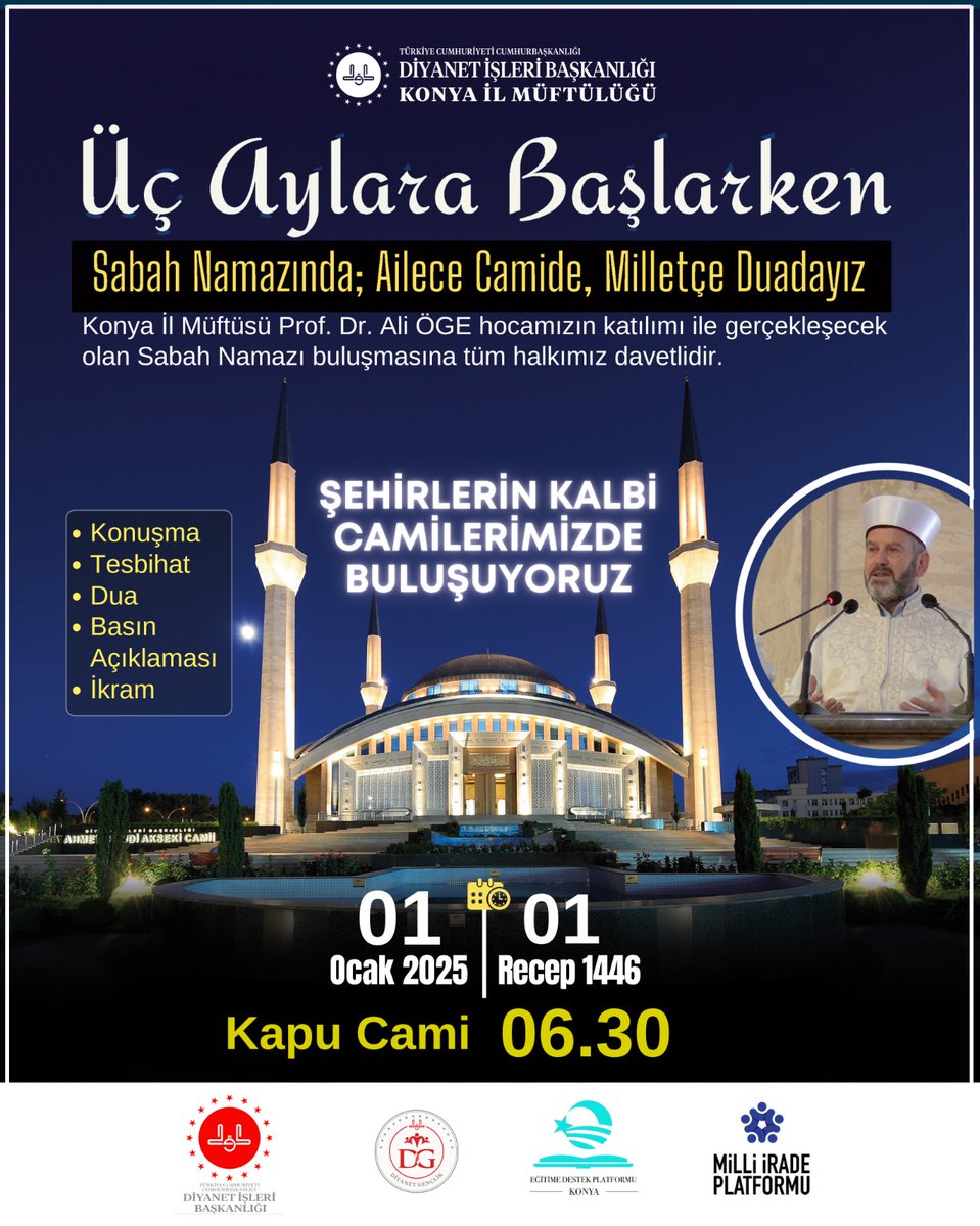 📢 Filistin için daha gür bir sesle haykırıyoruz!

1 Ocak sabahı, adalet için, mazlumlar için, şehitlerimiz için ailecek Sabah Namazında buluşuyoruz.Bu bir çağrı, bu bir davettir.
📍 Yer: Kapu Camii
🗓️ Tarih: 1 Ocak 2025
🕒 saat:  06.30

#kapu Camii'ne gel Filistin’in yanında ol.