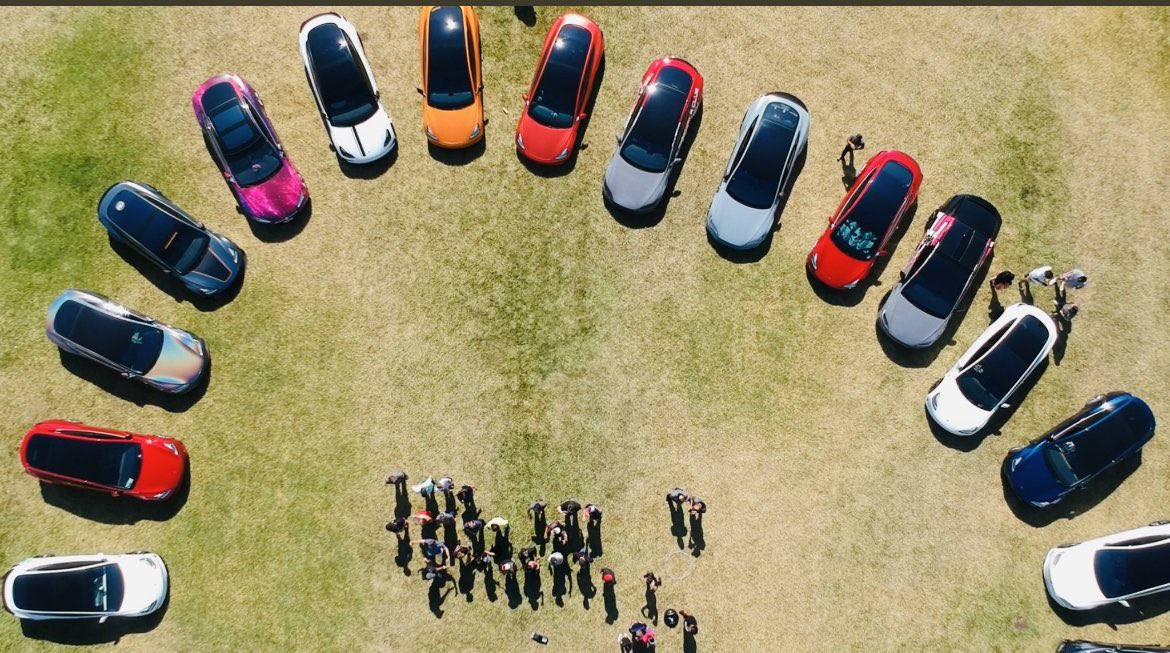 GoMode🏁🗽🇵🇷 🇺🇸🪖 (@traveltesladad) on Twitter photo One of the dopest drone pics I took at the first ever Tesla Take Over <a href="/teslaownersSV/">Tesla Owners Silicon Valley</a> 👀⚡️⚡️⚡️⚡️🔥 One of the dopest drone pics I took at the first ever Tesla Take Over <a href="/teslaownersSV/">Tesla Owners Silicon Valley</a> 👀⚡️⚡️⚡️⚡️🔥