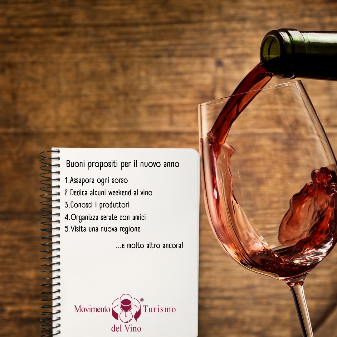 🇮🇹 Mentre brindiamo al nuovo anno, è tempo di pensare a qualche buon proposito che potrebbe rendere le nostre avventure enoturistiche ancora più memorabili! 🍷

Per metterli in pratica nelle nostre cantine visita movimentoturismovino.it

#BuoniPropositi #MTVItalia #Enoturismo