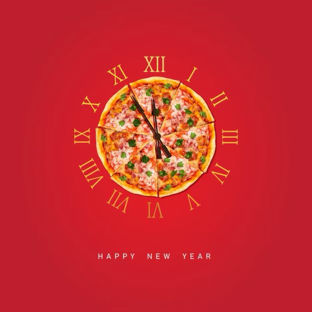 PizzaNewport's tweet photo. Happy New Year to all our amazing customers! 🎉

We'll be open on New Year's Eve from 3-8pm and closed on New Year's Day.

See you back to our regular hours starting Thursday, January 2nd. Wishing you all a fantastic year ahead! 🥂 https://t.co/FGa3iBPeS0