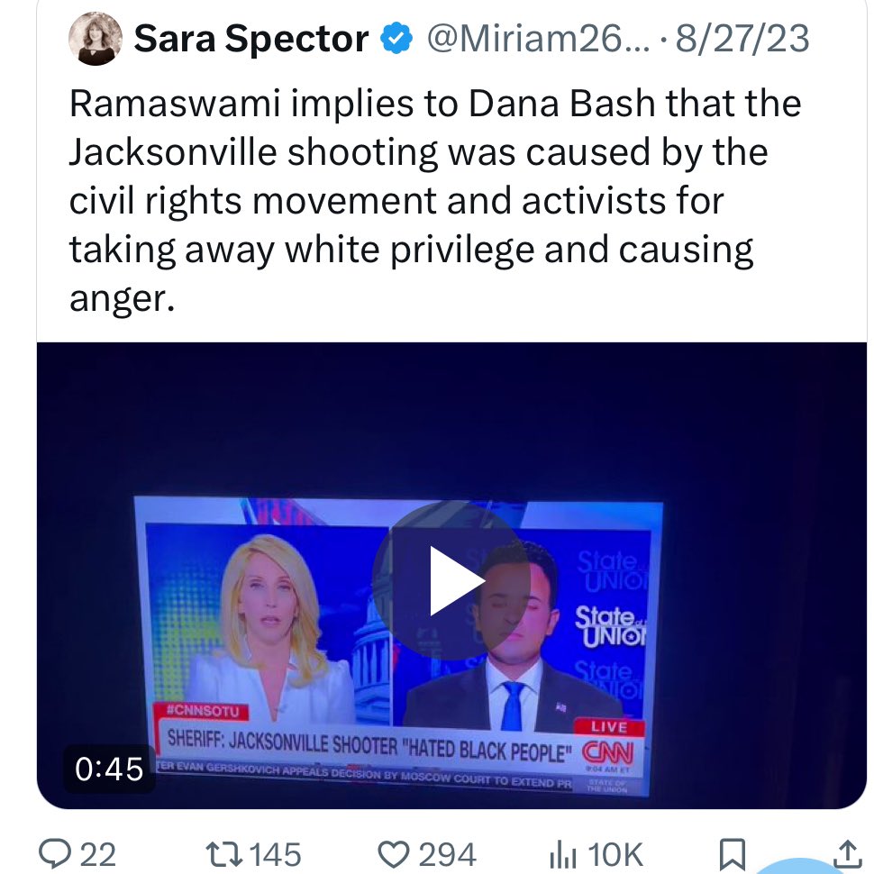 BreakingBrown's tweet photo. The Right got fooled by Vivek Ramaswamy because he was anti #ADOS & racist out the gate. He made us his punching bag.

The Right wing never would’ve fallen in love with Vivek had he not openly expressed disdain for Black Americans.

Were it not for that, the Right would’ve immediately seen him for the scammer that he is & always has been. 

Anti #ADOS bias is poison not just to #ADOS life, but American politics as well. 

This is the moral rot that conservatives must reckon with. It’s long overdue.