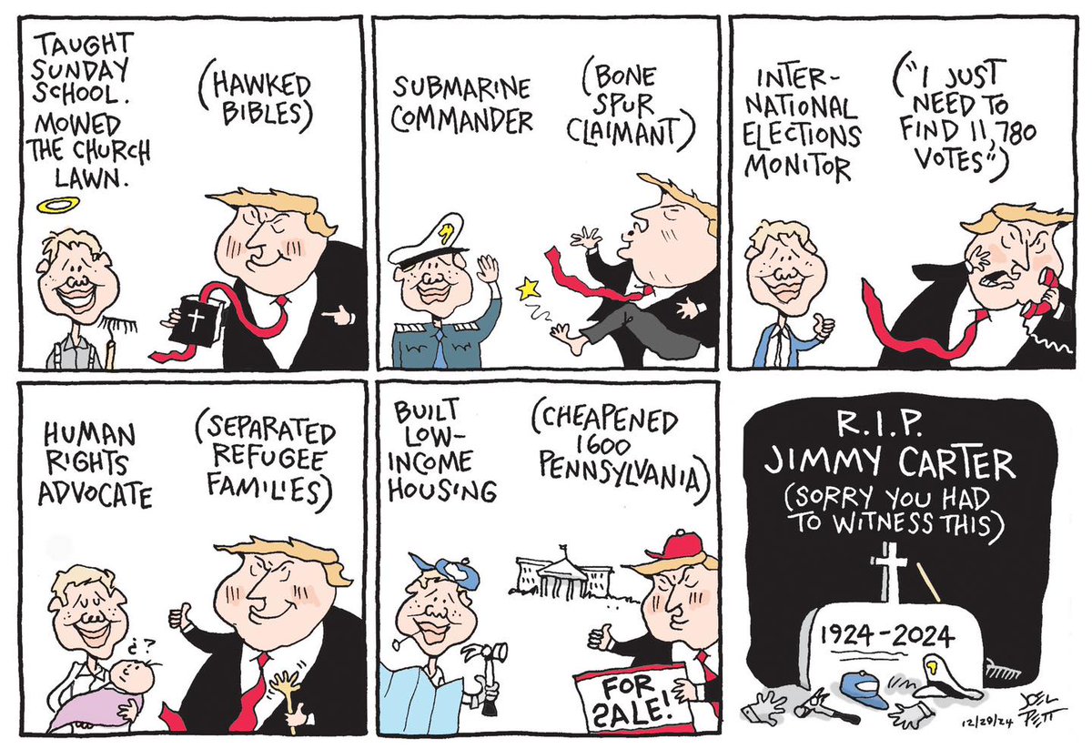 Who is the worse president ever? Cartoon by Joel Pett.