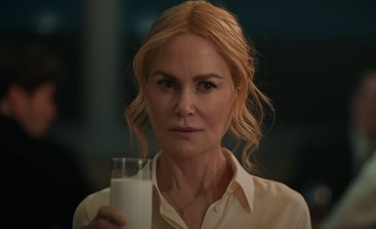 Variety's tweet image. That &quot;Babygirl&quot; milk scene really happened to director Halina Reijn and it was &quot;one of the most arousing moments of my life.&quot;

“There was this young Belgian actor — I can’t say who it is — but he was famous. I knew of him. I’d never spoken to him. He was at least 15 years younger…