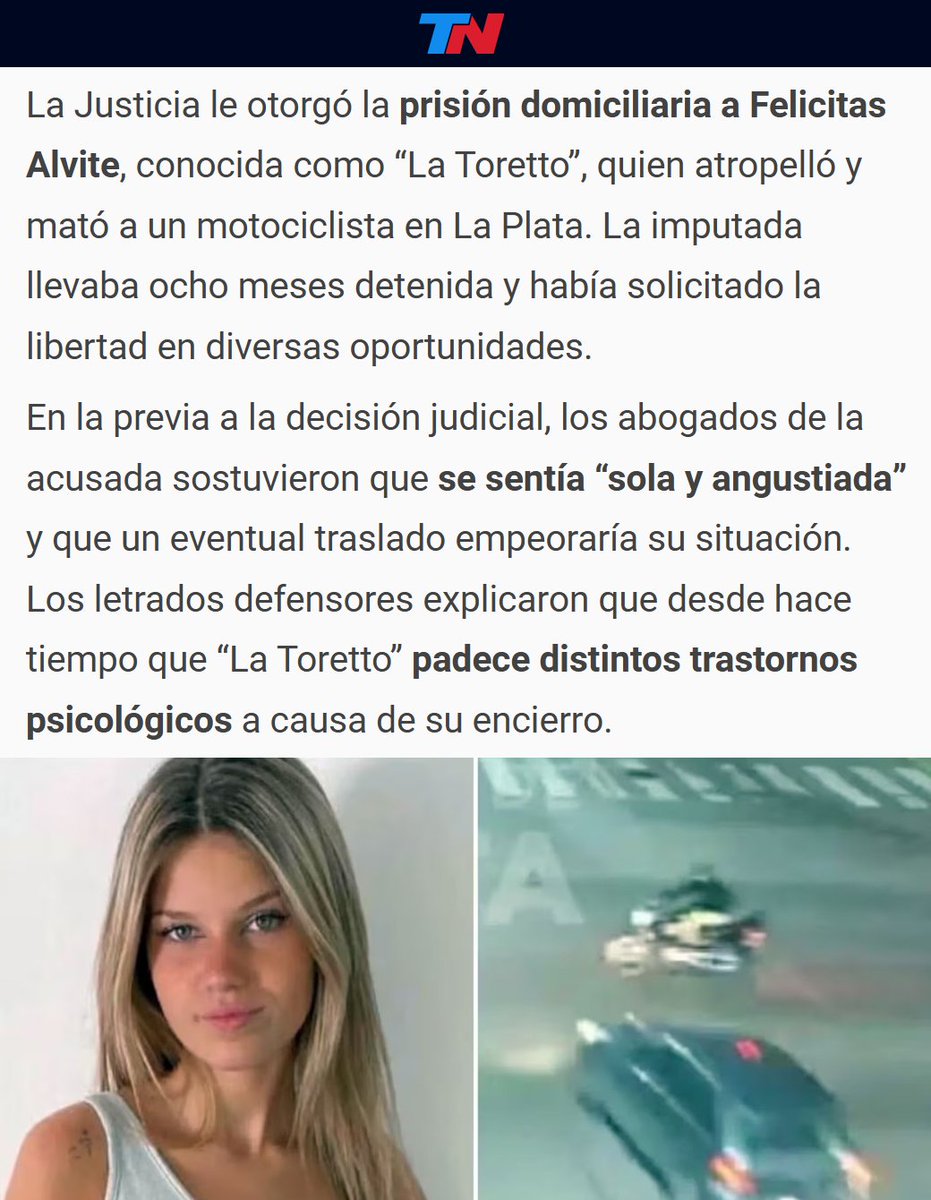 porquetendencia's tweet photo. "La Toretto":
Porque informan que la Justicia le otorgó la prisión domiciliaria a Felicitas Alvite https://t.co/ebO9cLgSYJ