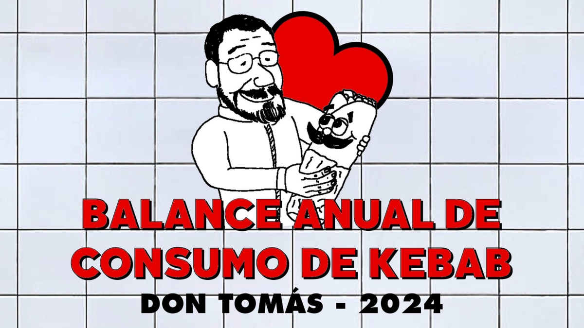 TomasUser's tweet photo. Lo que todos (cuatro personas contabilizadas) estábais esperando:

BALANCE ANUAL DE CONSUMO DE KEBAB POR PARTE DE MI MUY ILUSTRE PERSONA EN EL AÑO DE NUESTRO SEÑOR DEL DOS MIL VEINTICUATRO https://t.co/8OMyc0a8LJ