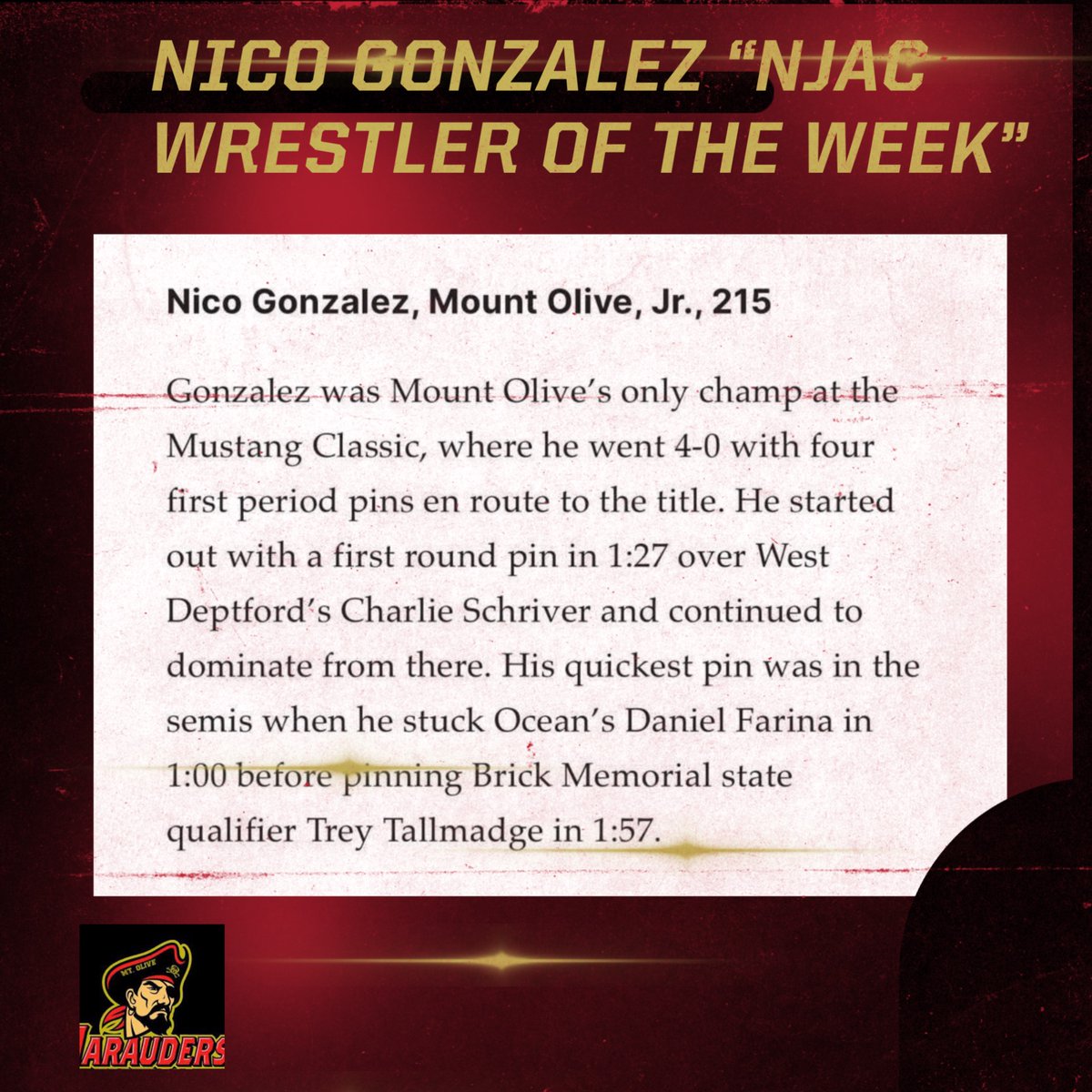 CONGRATULATIONS NICO

MOUNT OLIVE WRESTLING
<a href="/mtolivewrestle/">Mount Olive wrestling</a>