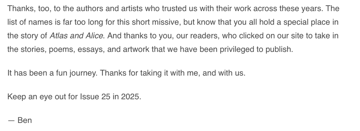 Atlas and Alice Literary Magazine tweet media