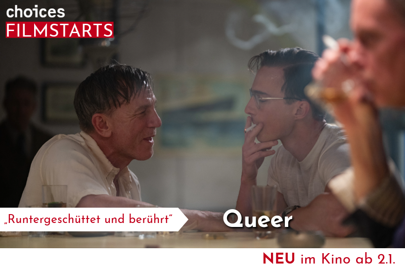 choicesCologne's tweet photo. „Queer“ ist unser Film der Woche!

Alle Infos zu diesem und weiteren Filmstarts findet ihr unter https://t.co/E3wEnXt6dE

#kinostart #kino #filmstarts #queer #film https://t.co/gmZbx46rhz