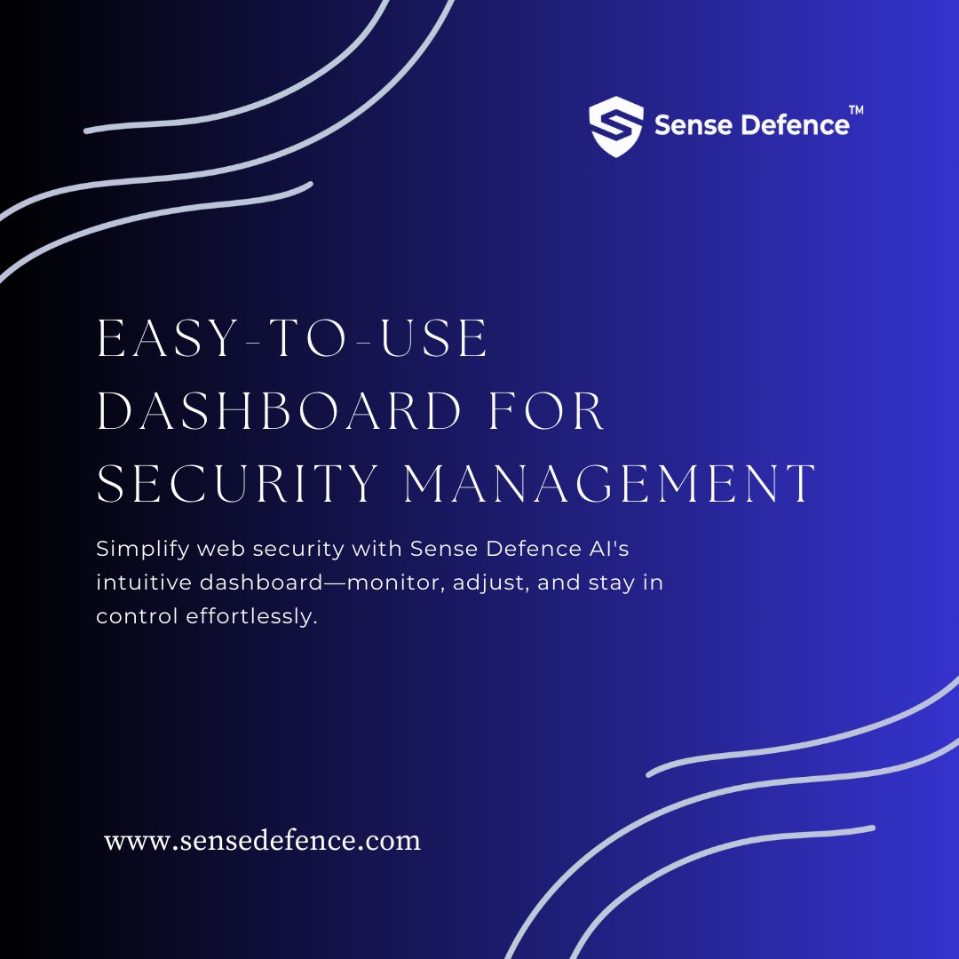 sensedefenceltd's tweet image. Sense Defence AI simplifies web security with an intuitive dashboard for easy monitoring and control. 

zurl.co/g3kx8

#DashboardSimplicity #CyberSecurityMadeEasy #SenseDefenceAI