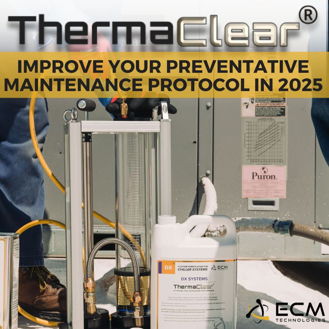Start 2025 strong by eliminating oil fouling in HVAC systems. ThermaClear® restores efficiency, reduces costs, and prevents wear by forming a barrier to maintain heat transfer. Ensure reliable performance all year: buff.ly/3U9WDG2 #ECMT #HVAC #Efficiency
