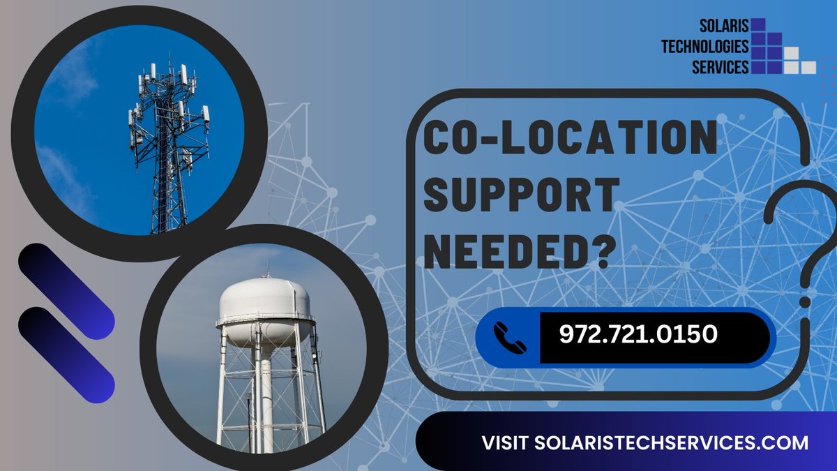SolarisTechnolo's tweet image. Now is the time to start booking your Co-location projects. Call us today and get your tower reserved for 2025!  #CoLocation #TowerBooking #TelecomProjects #InfrastructurePlanning #TechIndustry #SolarisMobileTowers