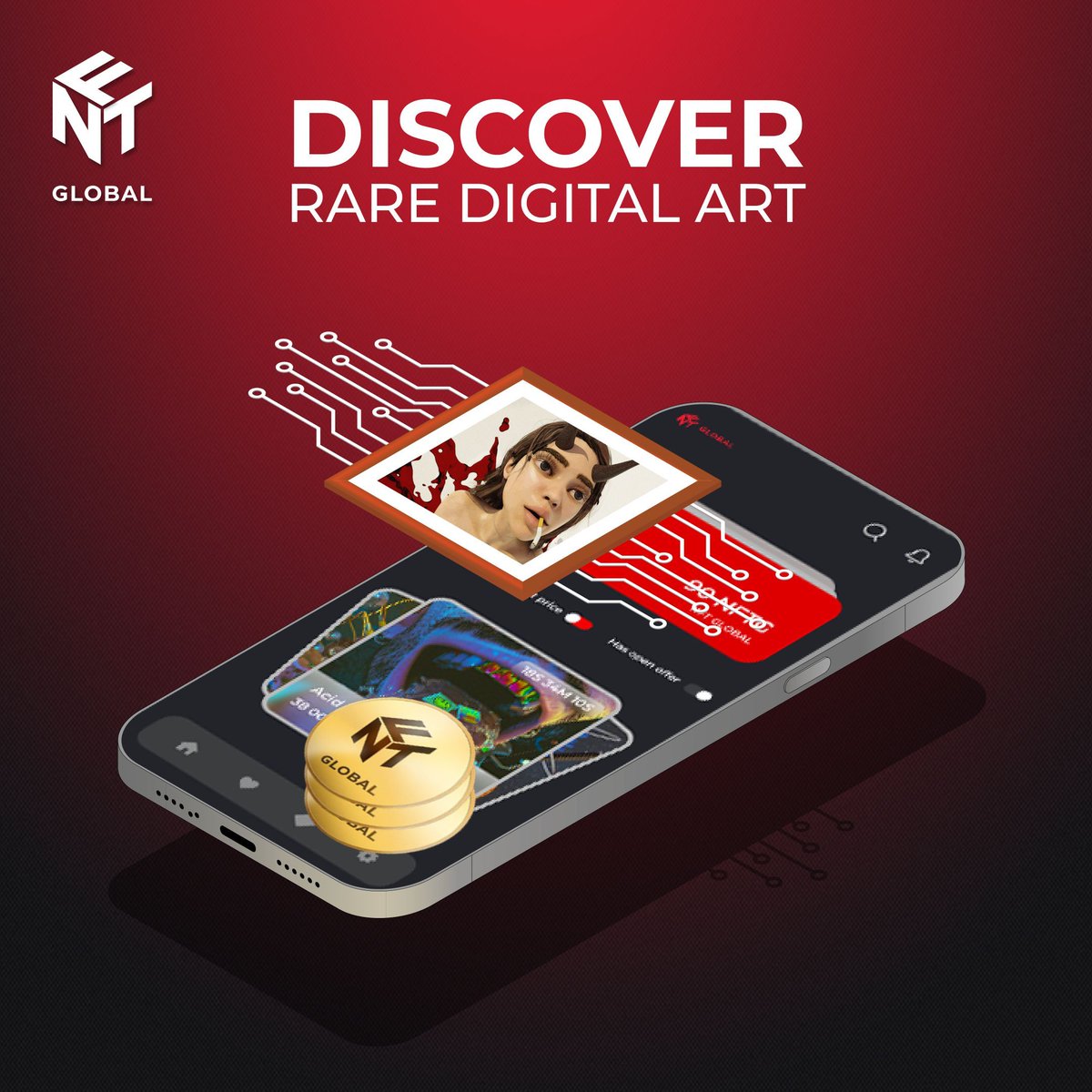 NFT_Globall's tweet photo. Discover the future of digital art with NFTG, where innovation meets creativity on the NFTGlobal Market platform.
 
#NFTG #nfts #art #artists #ethereum #bitcoin https://t.co/c7y5NZA3mt