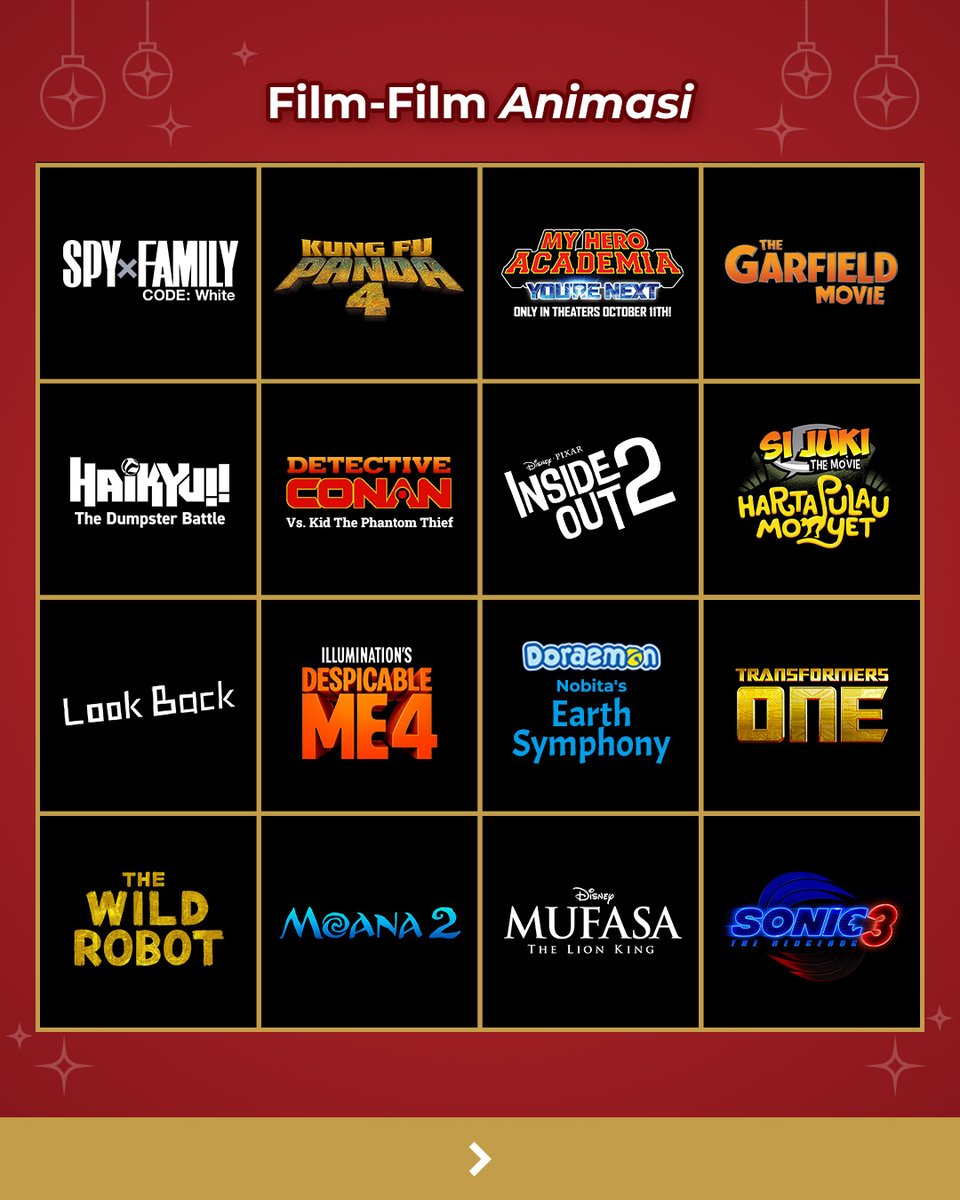 cinema21's tweet photo. Masih ada lagi nih! Jadi udah berapa banyak yang kamu tonton tahun ini? Absen di kolom komen + ajak temen kamu buat ikutan jugaa! 😜

#FixAsik #NontonASIKdiXXI https://t.co/EqIWIXMU2r