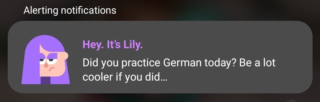 Well yesterday I was fairly motivated to get back into duolingo again after a long break. Less than 12 hours later I'm less motivated after starting to get pestered already