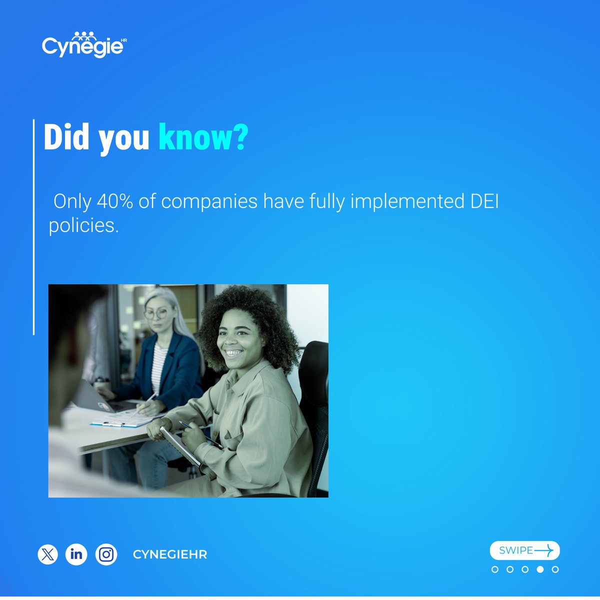 CynegieHr's tweet image. -Track and enhance your DEI efforts.

Stay ahead of the curve, lead with innovation, and create workplaces that thrive in 2025.

Happy New Year in Advance 🎊🎉

#HRStats #DidYouKnow #FutureOfHR #CynegieHR #WorkplaceInnovation #EmployeeEngagement #HRTrends2024