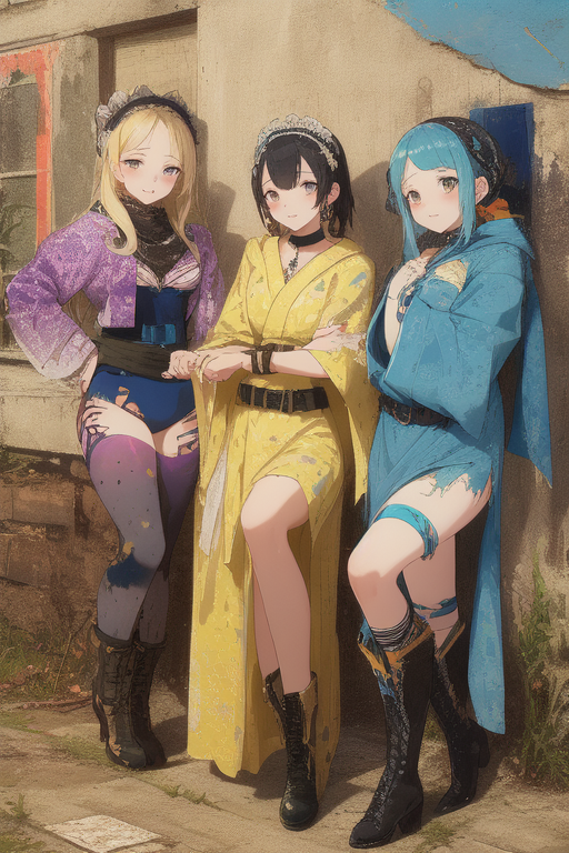 aps7676's tweet photo. オートメーションアートは最初に脳死連打で生成するのに向いてる画風を選んでから、膨大な量の画像を生成することで生成行為の虚無さを暴き立てるコンセプチュアルアートです #automationArt https://t.co/s2nnBmNe23