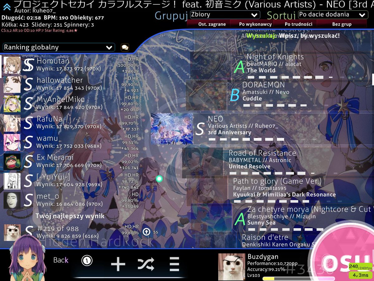 Frananas1's tweet image. Turns out my aim felt inconsistent and weird because for quite some time I've been playing on a 5:4 resolution instead of 4:3 which I'm used to lol. Feels nice to get some of my skill back, 530 if FC on both maps + sad sb