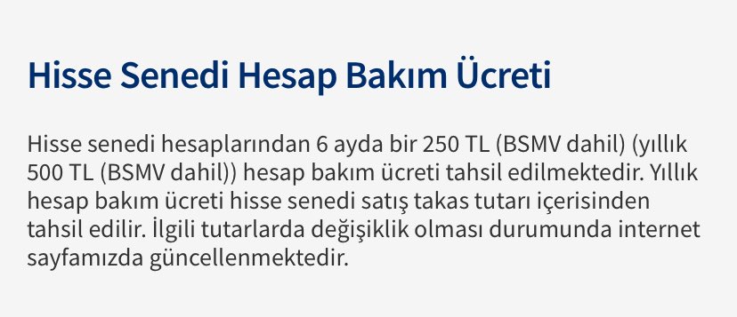 1MuhYatirimlari's tweet photo. Yakışmadı @garantibbvaytrm 

01.01.2025 tarihinden itibaren geçerli hisse senedi hesaplarından hesap bakım ücreti kesilecektir.

Yıllık 500 ₺. https://t.co/bepc1M11cq