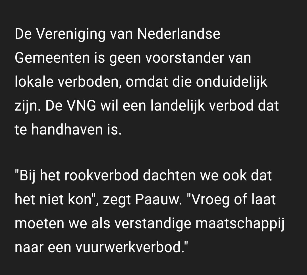Politie wil een landelijk #vuurwerkverbod 👇🏽

Kom over de brug <a href="/NwSocContract/">Nieuw Sociaal Contract</a>
<a href="/PVVpers/">PVV | Partij voor de Vrijheid</a> <a href="/BoerBurgerB/">BBB BoerBurgerBeweging 🍀🍀🍀</a>  <a href="/cdavandaag/">CDA</a> <a href="/SGPnieuws/">SGP</a> <a href="/VVD/">VVD</a> ipv op 1 januari krokodillentranen te huilen.

Er ligt een wetsvoorstel om in te koppen. 

Gun iedereen een gelukkig Nieuwjaar, mens en dier 🙏🏽✨️