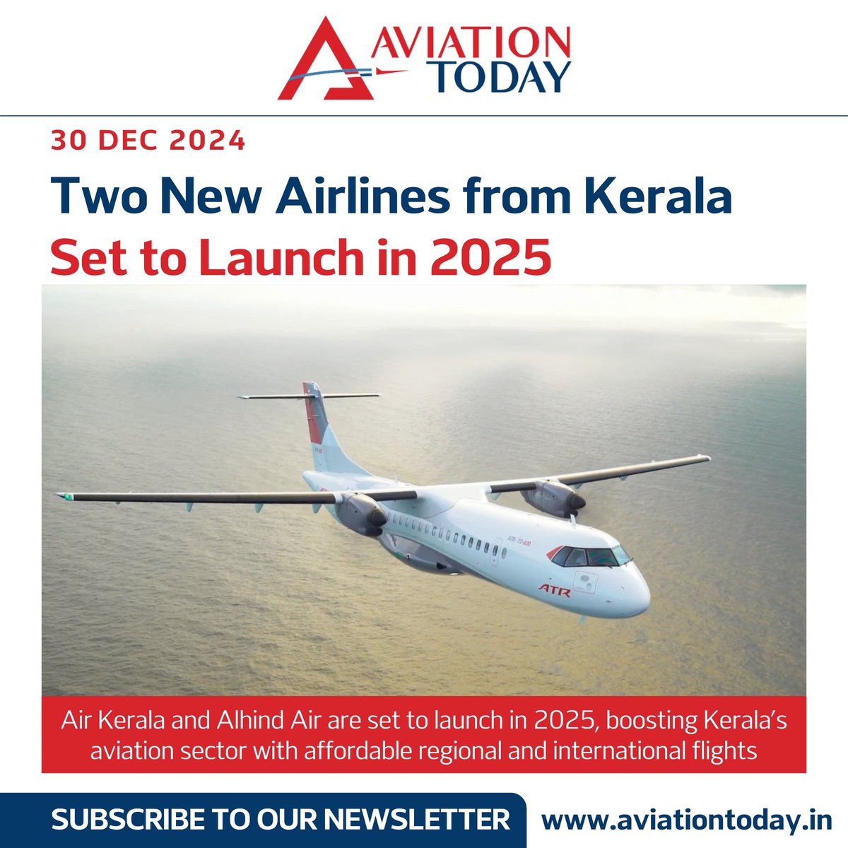 _aviationtoday's tweet photo. In 2025, Kerala will welcome two new airlines: Air Kerala and Alhind Air. These carriers promise to transform travel with affordable flights and better regional connections.
#kerala #airkerala #alhindair #alhindgroup #alhind #zettfly #keralaaviation #domestictravel https://t.co/1OtSc8aABG