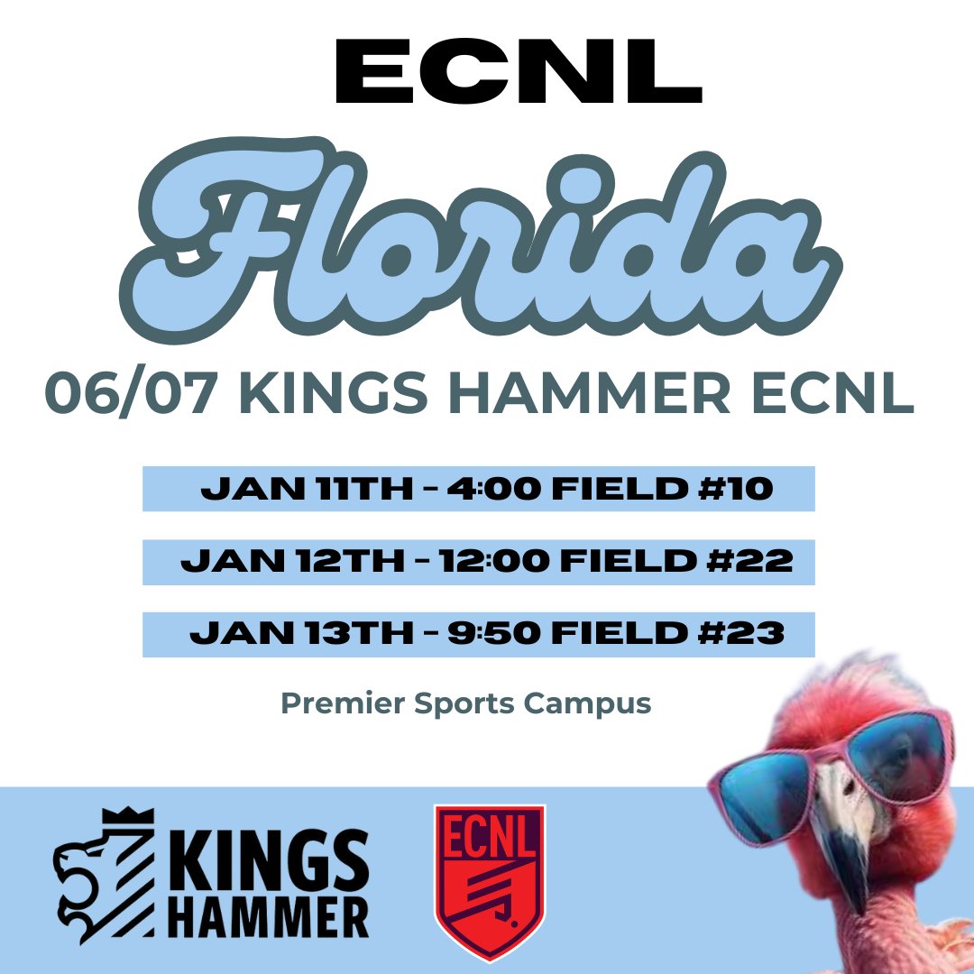 It's about that time!  Looking forward to playing in Florida soon - see you there!