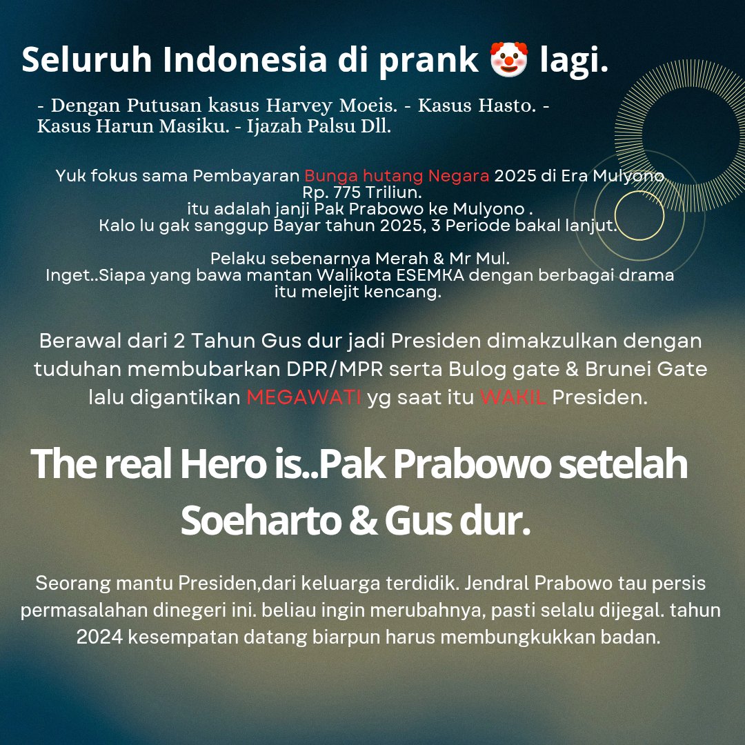 Gen-Z gak akan peduli ttg sejarah ini. 
karena itulah 🔴 anti dgn kalimat #Katakunci 🔑#Dimakzulkan
#SavePrabowo #WakilPresiden