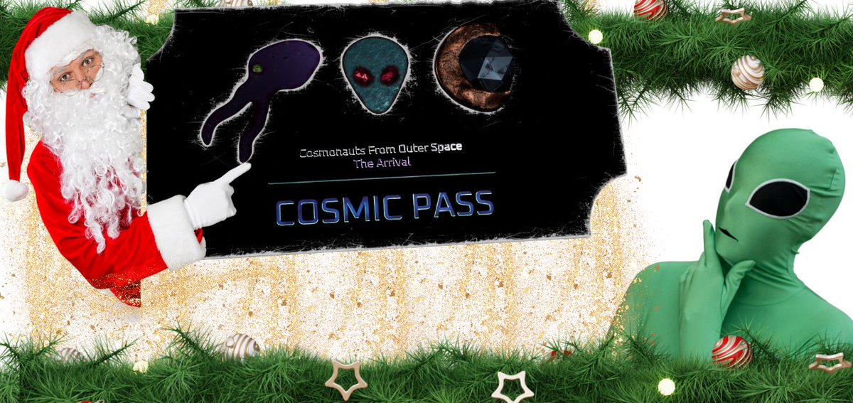 Chris_CFCx's tweet photo. Breathe in Cosmic pass!
Breathe out greatness!
#Cosmicpass #CosmicMeme #SOL #DiorToujours #SciFi #Christmas https://t.co/k6aLBbLxHy
