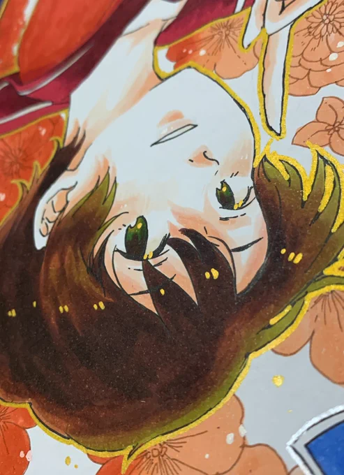 凄く良いよね…今回の色紙本でじーまさんに描いて頂いた絵の原画を頂いてしまった…良い… 