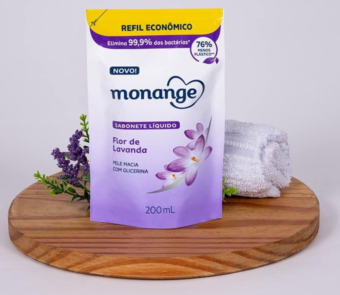 Refil Sabonete Líquido Monange Flor de Lavanda 400ml