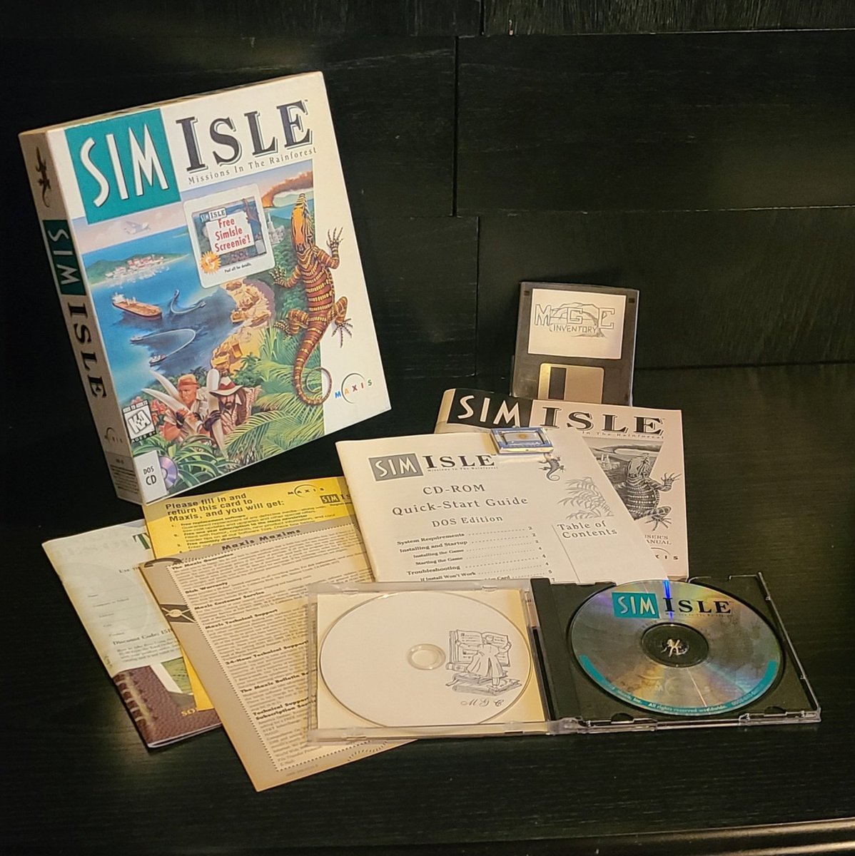 mgc_inventory's tweet image. :videogame: ID_0075
SimIsle (1995)
Developer : Intelligent Games Ltd
Publisher : Maxis Software Inc.
Ver : US - CD - PC

#maxissoftware #maxis #simisle #intelligentgames #bigbox #retrogames #bigboxgames #bigboxgamecollector #videogames #videogamecollector #videogamecollecting