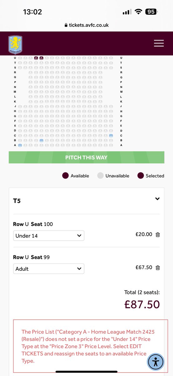 ian_birch's tweet photo. @AVFCSupport Love to come along as it’s school holidays but not paying adult prices for my 10 year old. https://t.co/LUJQXbEmeq