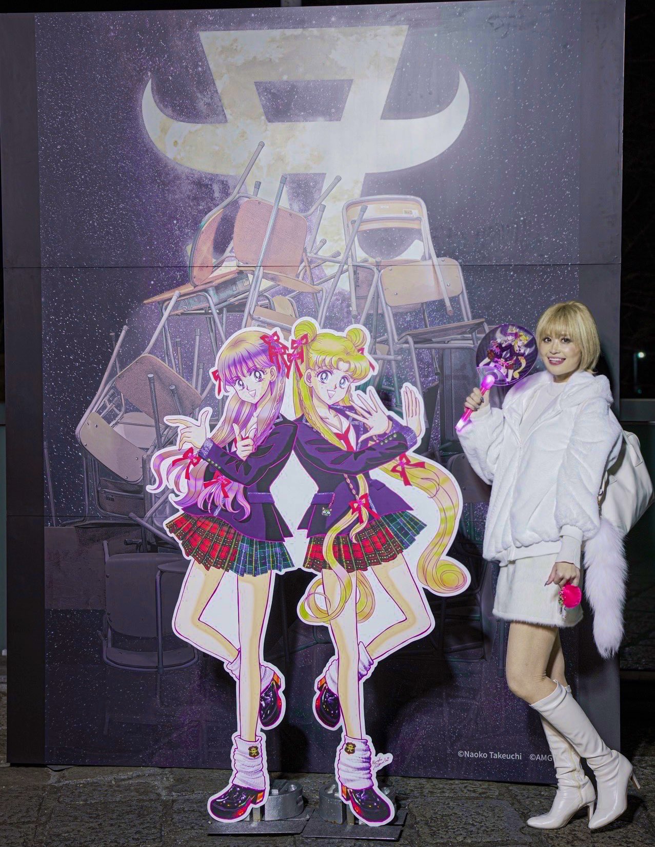 非売品　光るうちわ　浜崎あゆみ　セーラームーン カウントダウン 非売品光るうちわ浜崎あゆみセーラームーン カウントダウン