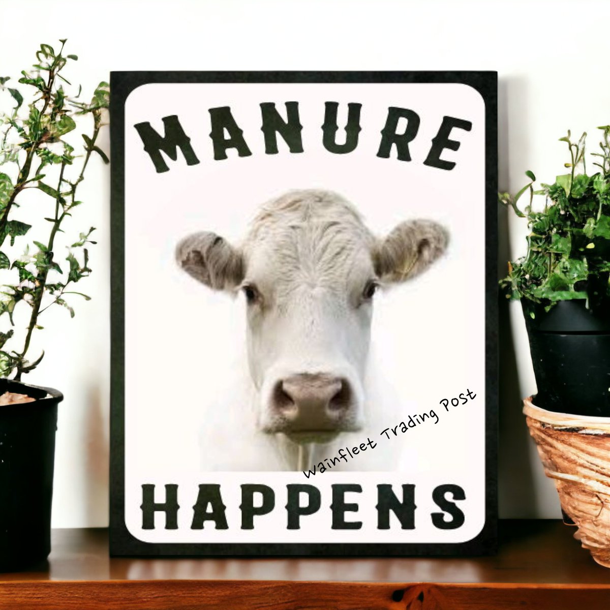 arlissbryant's tweet image. Manure Happens Cow Sign Farmhouse Decor tuppu.net/23a81a48 #WainfleetTradingPost #Shopify #RusticWallDecor