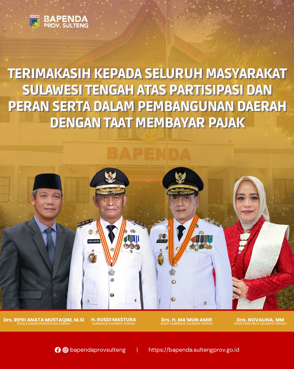Terimakasih Atas Partisipasi Dan Peran Serta Dalam Pembangunan Daerah Dengan Taat Membayar Pajak..