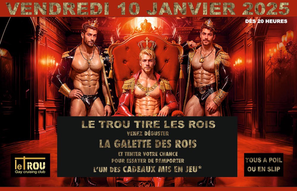 Bonjour à Tous !
Pour fêter la Nouvelle année qui commence, le Trou Tire les Rois le Vendredi 10 Janvier à partir de 20h.
Dégustation de galettes des rois et cadeaux à gagner.
Bonne année 2025.🎉🎉🎉🎉
Et bonne chance à tous.