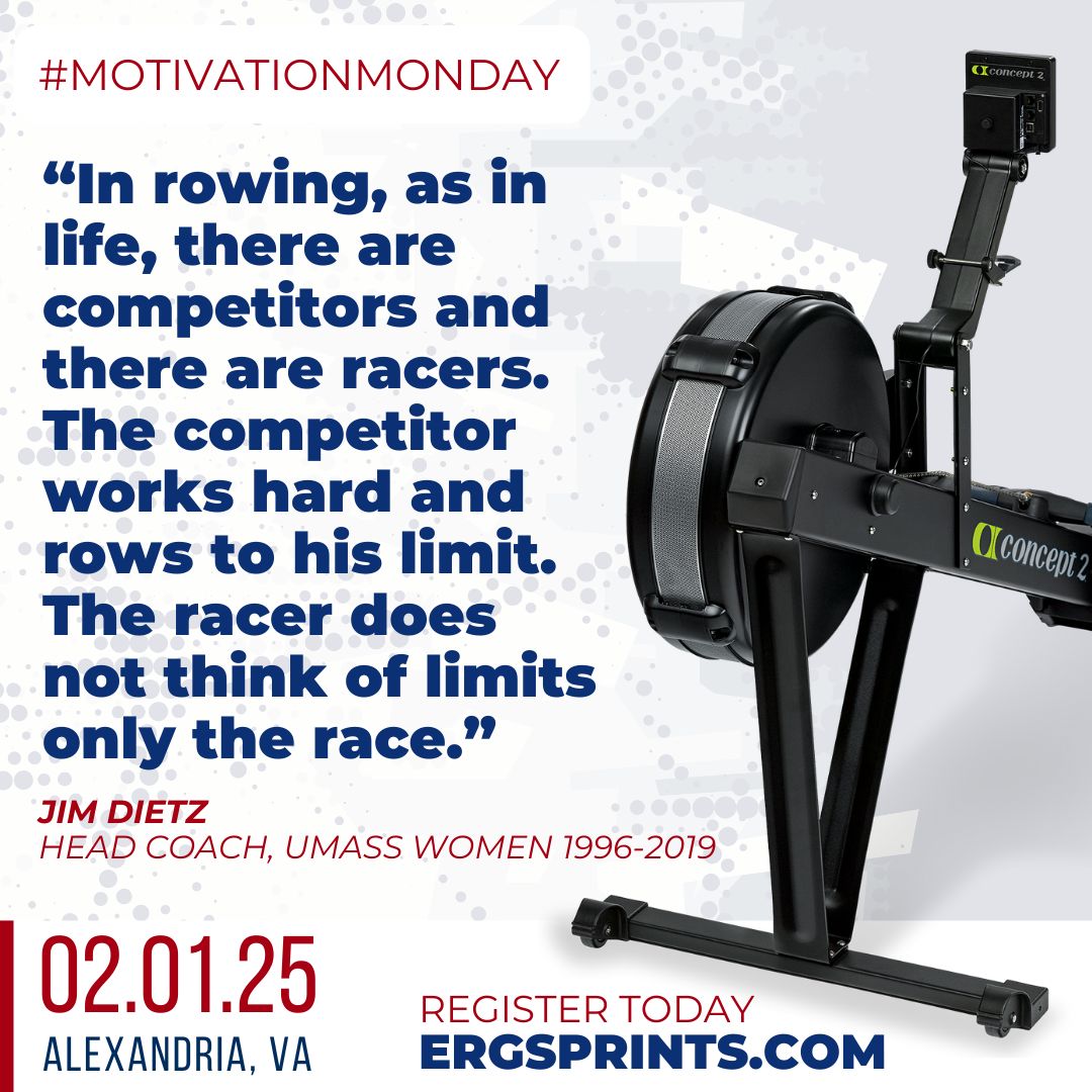 What are you waiting for? Early registration for #ergsprints closes tomorrow! Price bumps up after 11:59PM EST

2k, 20-min., 30-min., half/full marathon events - $25 
500m, cox, relay, triathlon, parent/child, &amp; kids - $15

ergsprints.com / regattacentral.com
