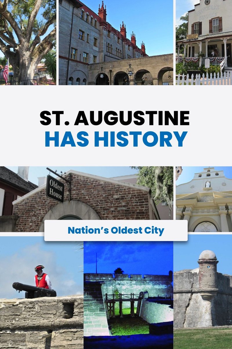 St. Augustine has history! One-of-a-kind trip! bit.ly/4gVahZ5 #oldestcity #staugustine