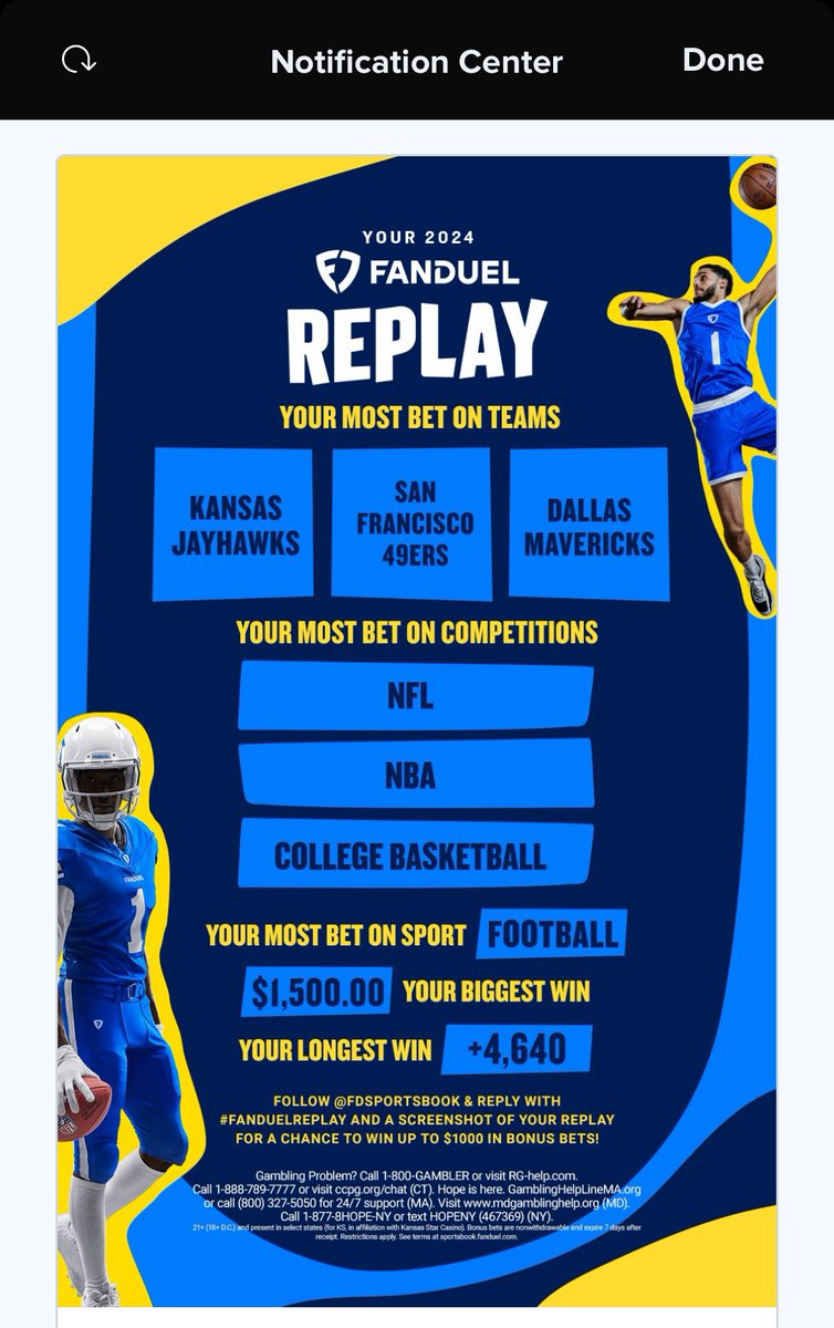 robdevine18's tweet photo. @FDSportsbook #FanDuelReplay https://t.co/VoO595K15T