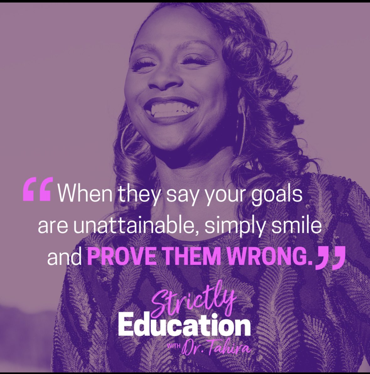 #MondayMotivation...As we enter the season of renewal, reflection and goal setting, please allow the skepticism of others to fuel your determination to dream big. YOU CAN DO IT... Happy New Year💜