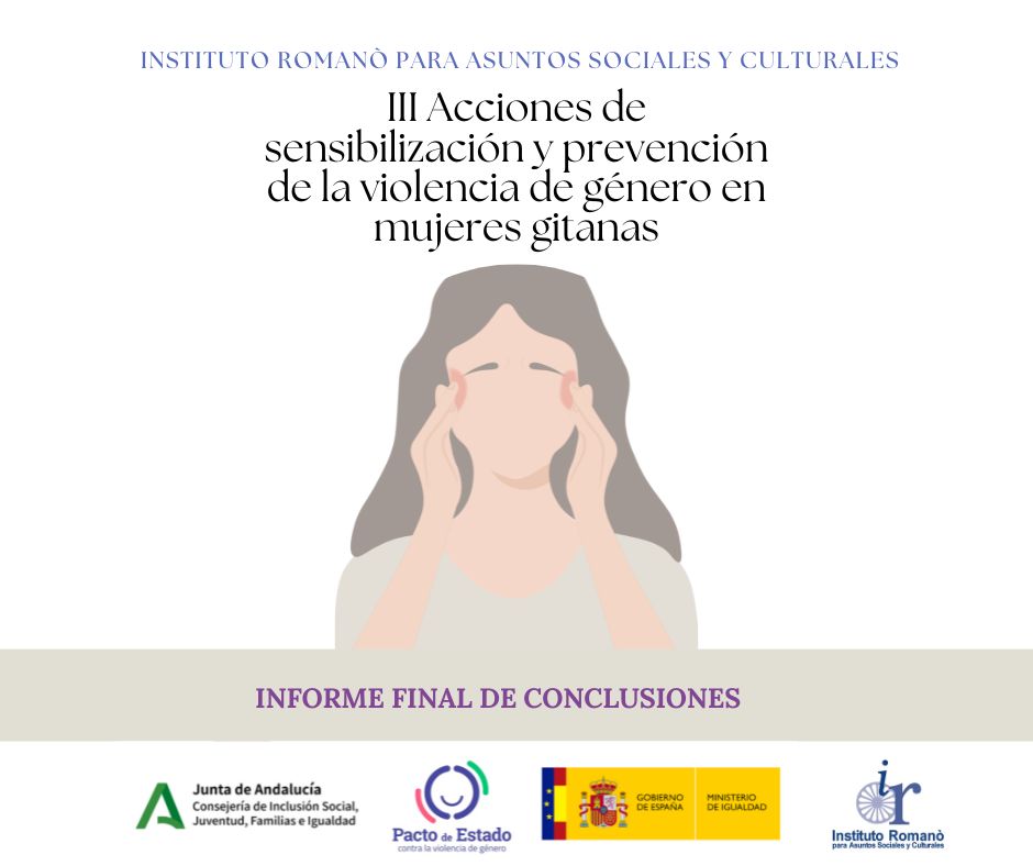 InstitutoRomano's tweet photo. Finalizamos el año con la publicación del 📚 Informe Final de la III Edición de nuestro proyecto ➡️ Acciones de sensibilización y prevención de la #violenciadegénero en #mujeresgitanas. 

Descarga nuestro informe 🔗 👇
https://t.co/ki9lik9SRw https://t.co/BQGMHpuD74