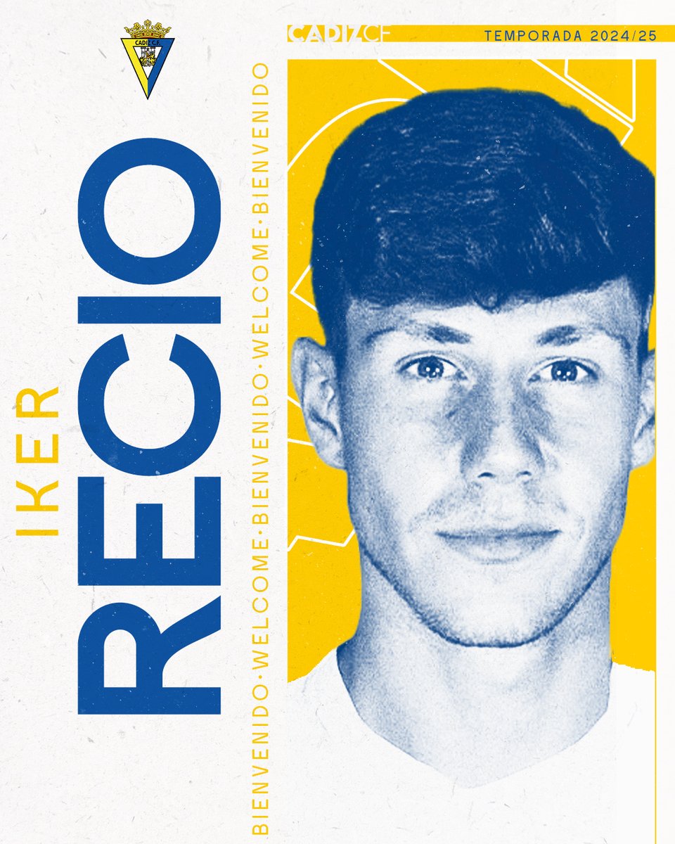 Cadiz_CF's tweet photo. 📣 OFICIAL | Iker Recio firma hasta 2028

#BienvenidoIker

https://t.co/nhGDgHlJYT https://t.co/7QuMKDSNNh
