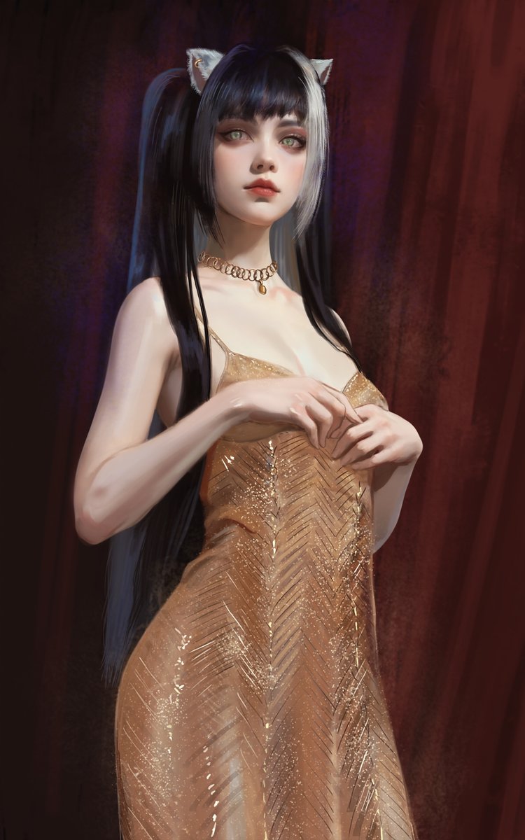 [COMM] - Half Body        

Art for: <a href="/yunnxee/">yunnie ⋆˙⟡ —</a> 

For commission contact me via DM :3   

#commissionsopen #ArtistOnTwitter #portrait #fantasy #catgirl #catears #Vtuber