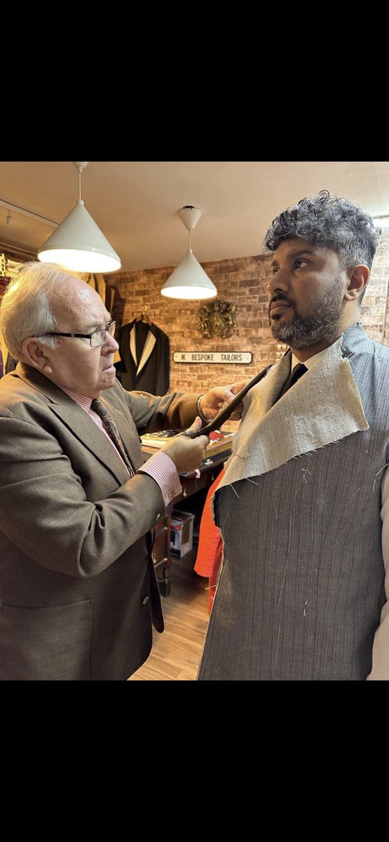 Raymond Lister the icon of bespoke tailoring in Bradford has sadly passed away this morning . Raymond started his tailoring business at the store that is now <a href="/ikcollections/">nelisha irene</a> in the 1960’s we wil miss you my dear friend 🤲🏽❤️