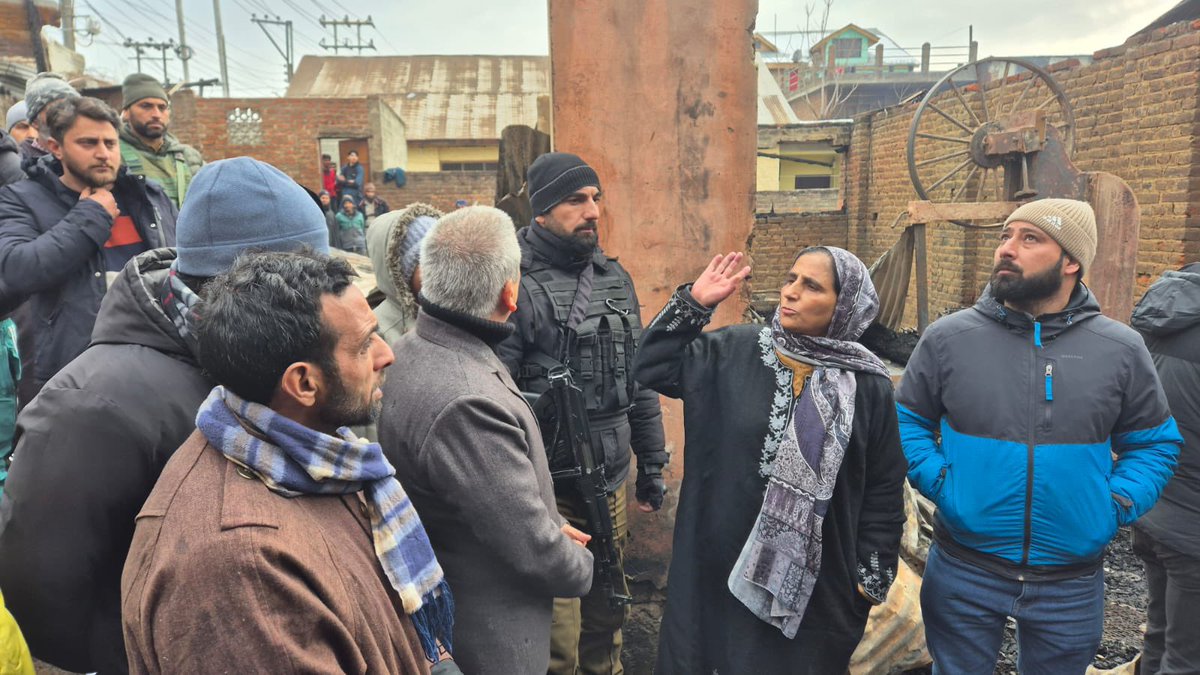Visited the industrial estate at Baghi Ali Mardan Khan in Srinagar, where a devastating fire broke out late Saturday evening, rapidly spreading and engulfing the entire building, causing extensive damage to the establishment.

Met with the people on-site and reiterated the urgent